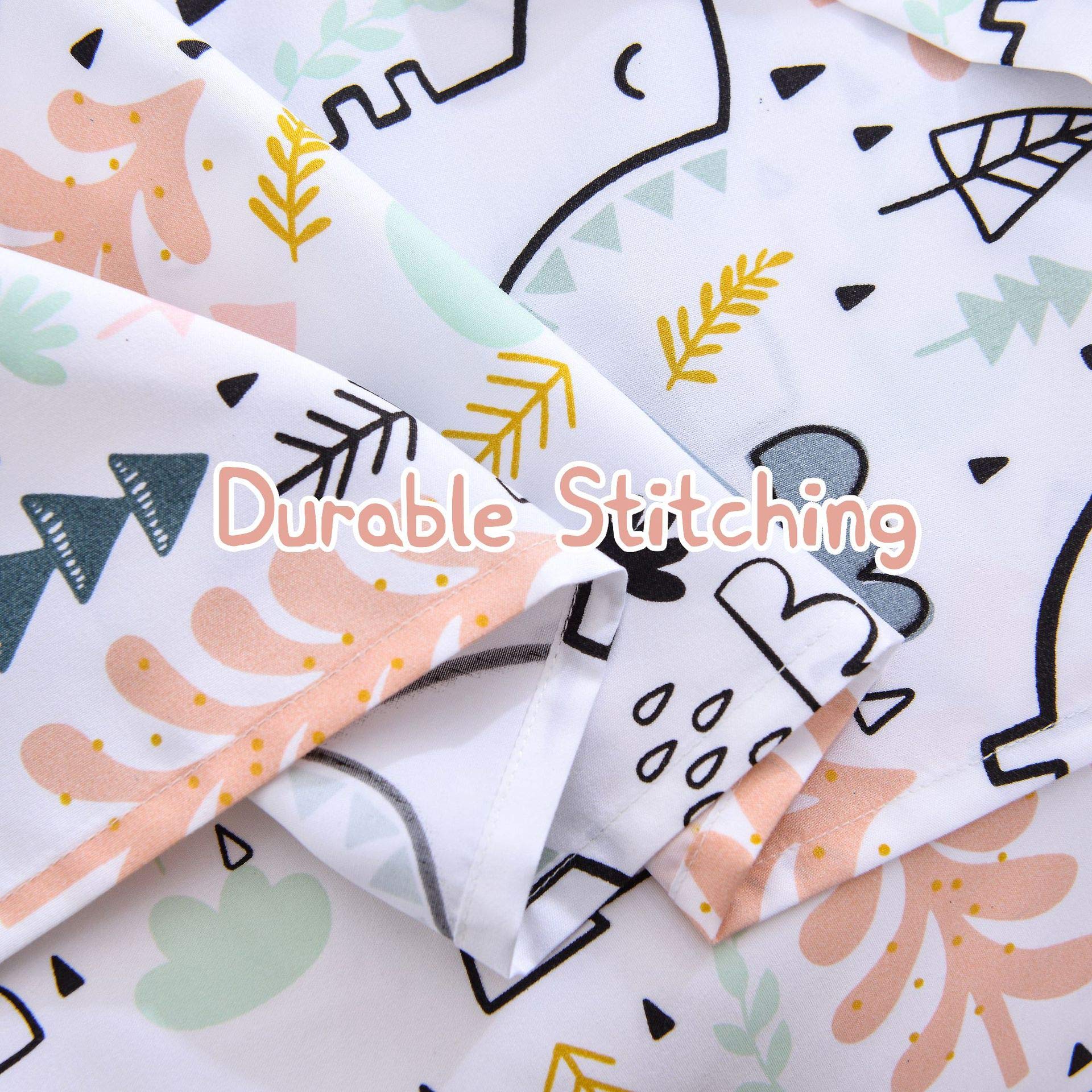 ست ملحفه کودکان یونیکورن صورتی JSD، سایز تویین، ۳ تکه، ملحفه‌های رختخواب میکروفایبر چاپ شده با طرح رنگین کمان برای دختران، جیب عمیق