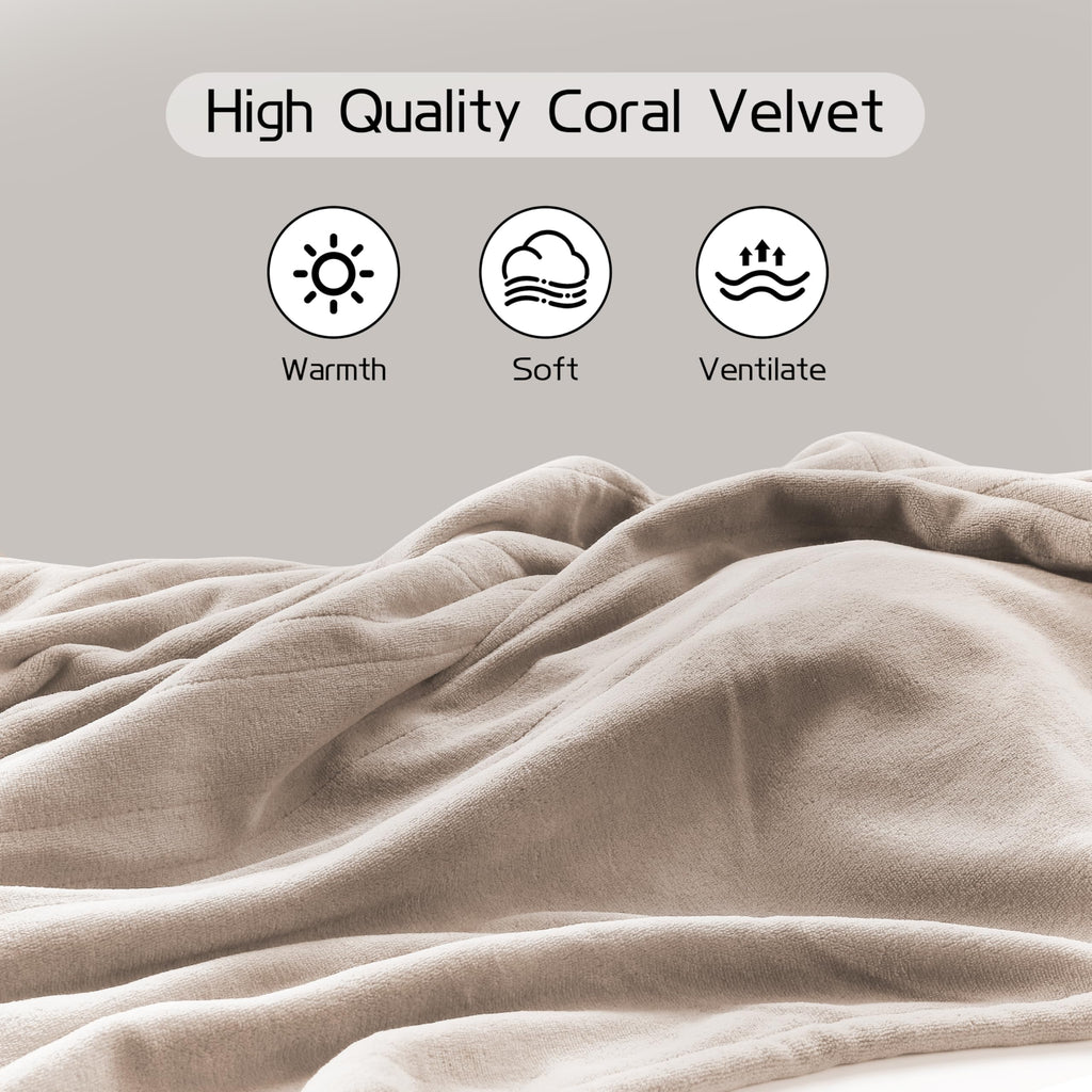 Coperta Elettrica Riscaldata 72"x84" Taglia Completa, Morbido Pile di Corallo con 4 Livelli di Riscaldamento e Spegnimento Automatico dopo 10 Ore, Lavabile in Lavatrice, Tessuto Morbido e Accogliente per la Casa, Grigio Scuro