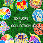 Creative Roots Paint Your Own #1 Dad Stepping Stone, Paintable Ceramic 7 in. Stone, Includes 6 Acrylic Paints & Paintbrush, Great Arts and Crafts for Kids Ages 8-12, Father's Day Gift