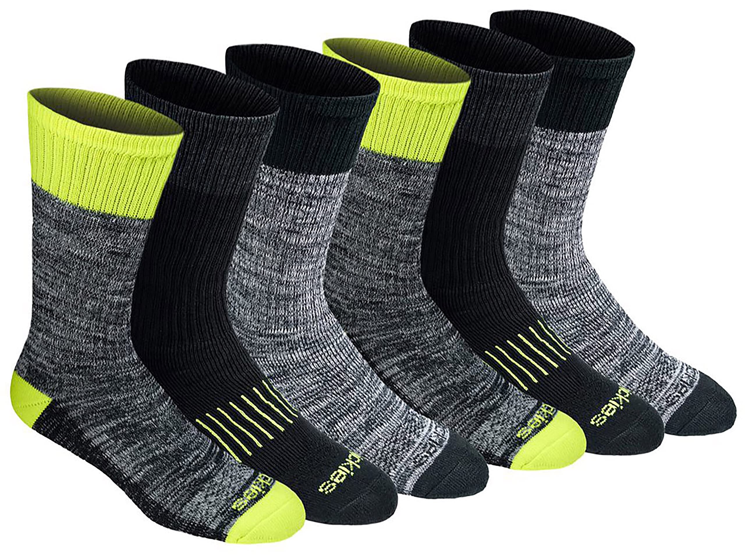 Dickies Men's Dri-Tech Original Moisture Control Crew Socks, Available in M-XXL (6, 12, 18 Pairs)
