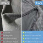 AmyHomie Cooling Blanket,90"x90"Queen Size,Summer Blankets with Double Sided Cold Effect, Arc-Chill Q-Max>0.5 Cool Fiber, Breathable Lightweight Blankets for Hot Sleepers Night Sweats