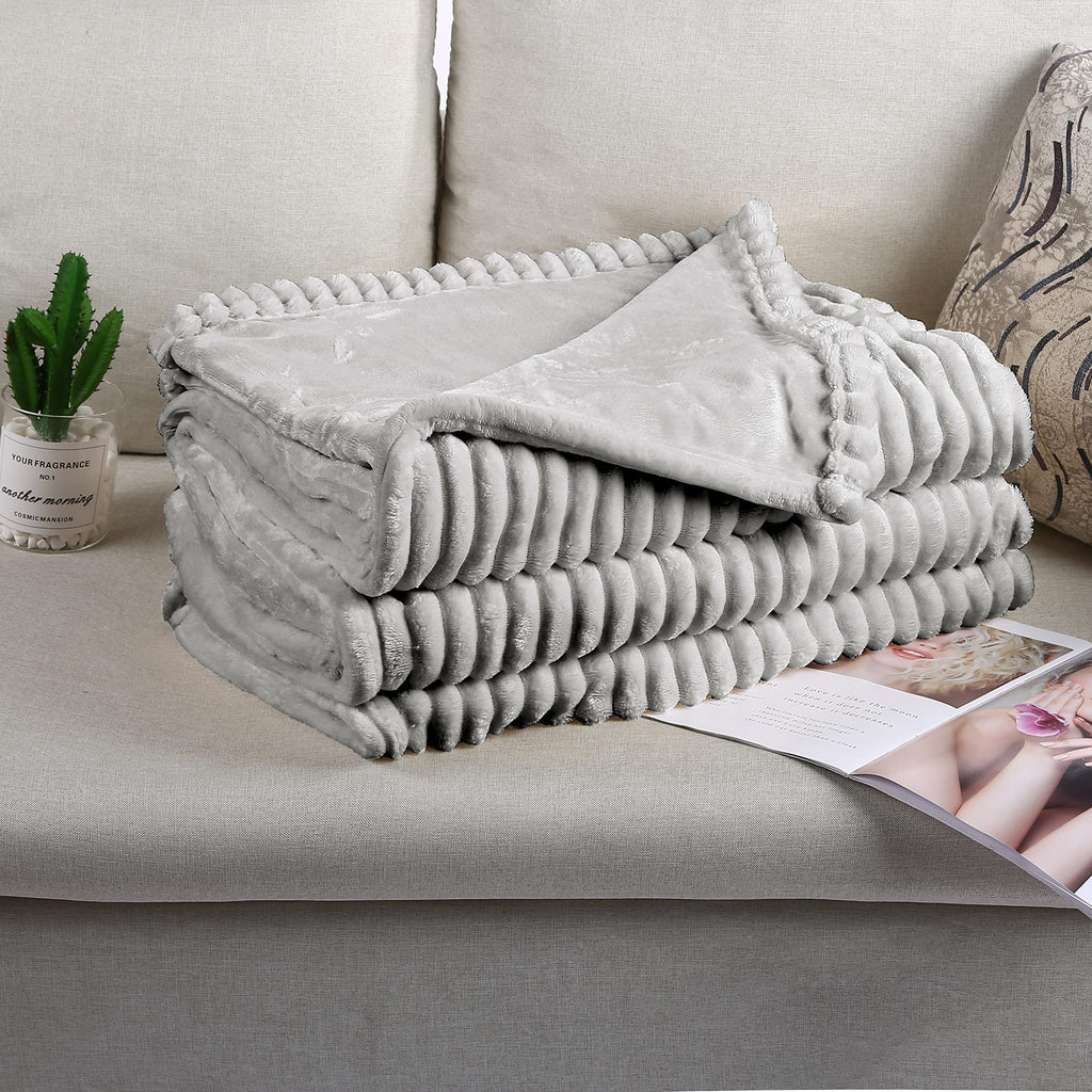 Couverture chauffante électrique DUODUO 72"x84" en polaire corail chaude avec 4 réglages de chaleur et arrêt automatique de 10 heures Protection contre la surchauffe - Gris 