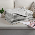 Couverture chauffante électrique DUODUO 72"x84" en polaire corail chaude avec 4 réglages de chaleur et arrêt automatique de 10 heures Protection contre la surchauffe - Gris 