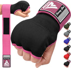 RDX Gel Boxing Hand Wraps Inner Gloves Men Women, Quick 100cm Long Wrist Straps, Elasticated Padded Fist Under Mitts Protection, Muay Thai MMA Kickboxing Martial Arts Punching Training Bandages