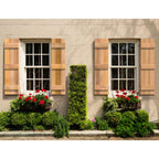 Design Craft Millworks 400368 15 Zoll x 72 Zoll 3-Brett Duo Naturzeder Brett-und-Riegel Fensterläden Paar