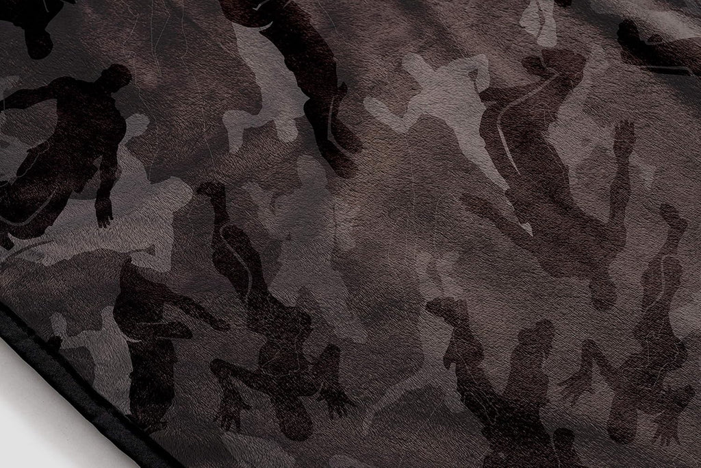 Jay Franco Fortnite Camo Emote Throw Blanket - Measures 46 x 60 inches, Bedding - Fade Resistant Super Soft (Official Fortnite Product)