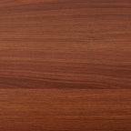 Extra Large Round Coffee Table, Mid-Century Modern Design, D34 x H17 in, for Living Room, 2-Tier Structure, Amber Glass Top and Walnut MDF Shelf, Sleek Conical Metal Legs with Gold Finish