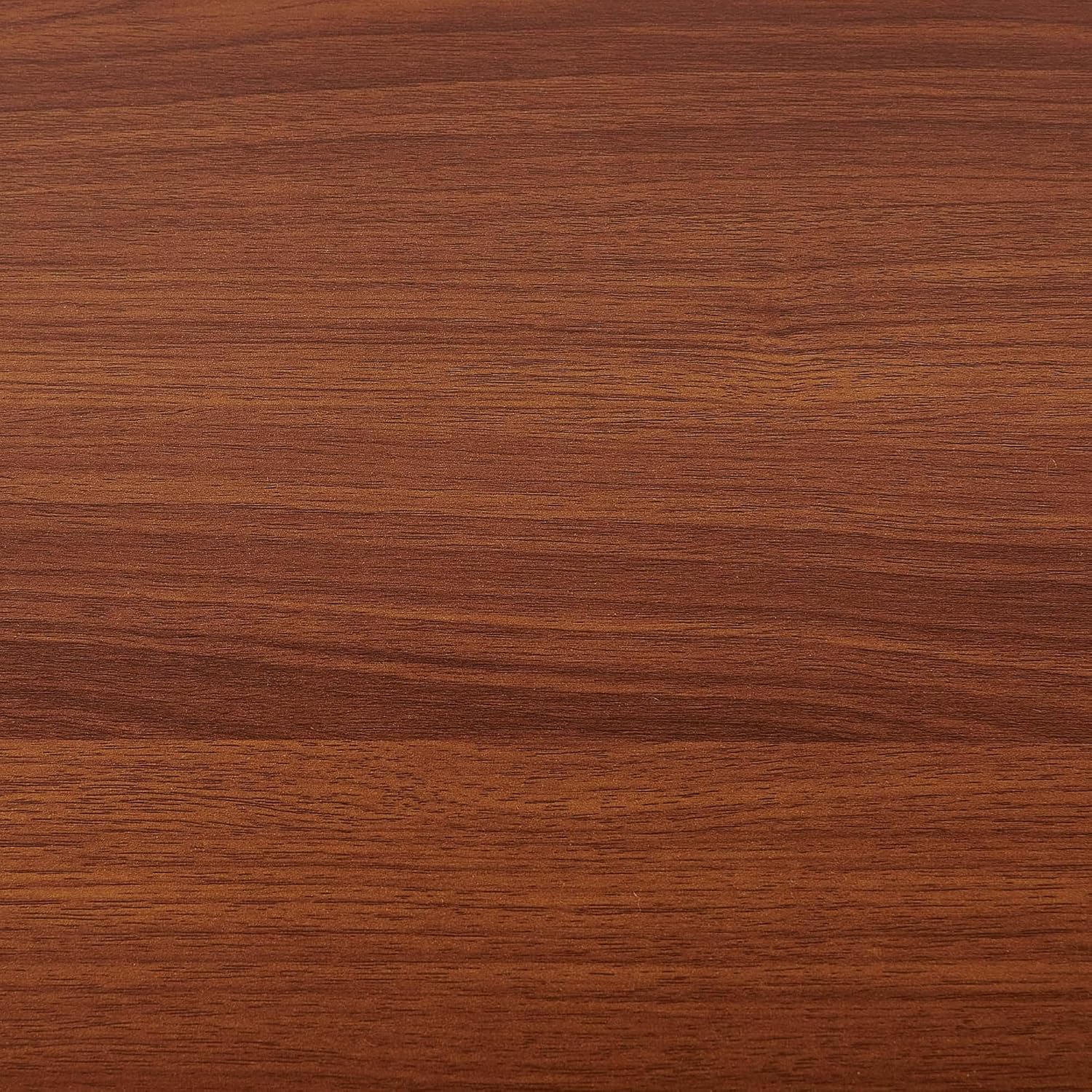 Extra Large Round Coffee Table, Mid-Century Modern Design, D34 x H17 in, for Living Room, 2-Tier Structure, Amber Glass Top and Walnut MDF Shelf, Sleek Conical Metal Legs with Gold Finish