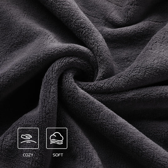 Electric Heated Blanket 72"x84" Full Size, Soft Coral Fleece with 4 Heating Levels and 10 Hours Auto-Off, Machine Washable, Cozy Plush Fabric for Home, Dark Gray