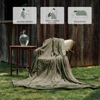 Verwarmd deken elektrisch deken plaid 50''X60'' - verwarmingsdeken met 6 warmtestanden - 2-10 uur automatische uitschakeling, ETL gecertificeerd, wasmachinebestendig (zwart)