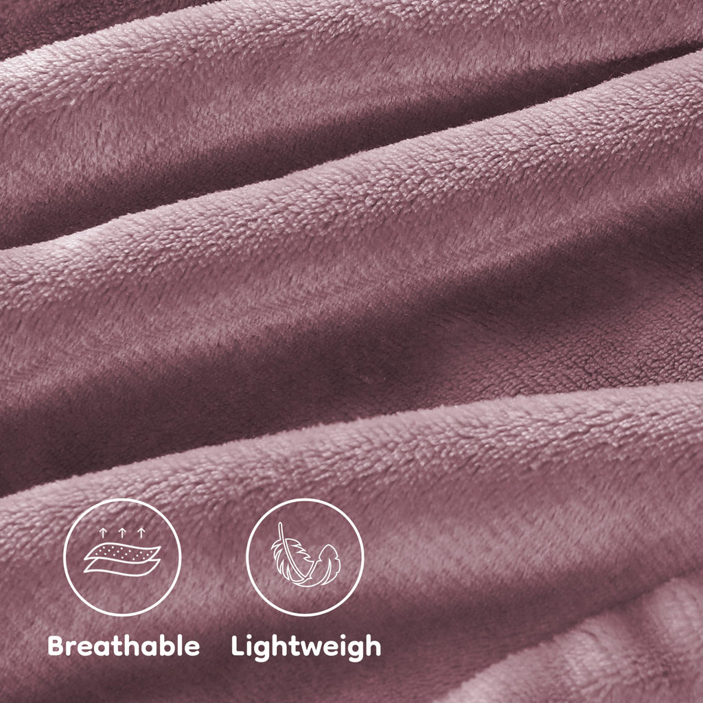 Elektrisch verwarmd deken 72" x 84" volledige maat flanellen stof met 4 verwarmingsniveaus & 10 uur automatische uitschakeling, ademend warm en wasbaar voor zacht en bed - lichtgrijs