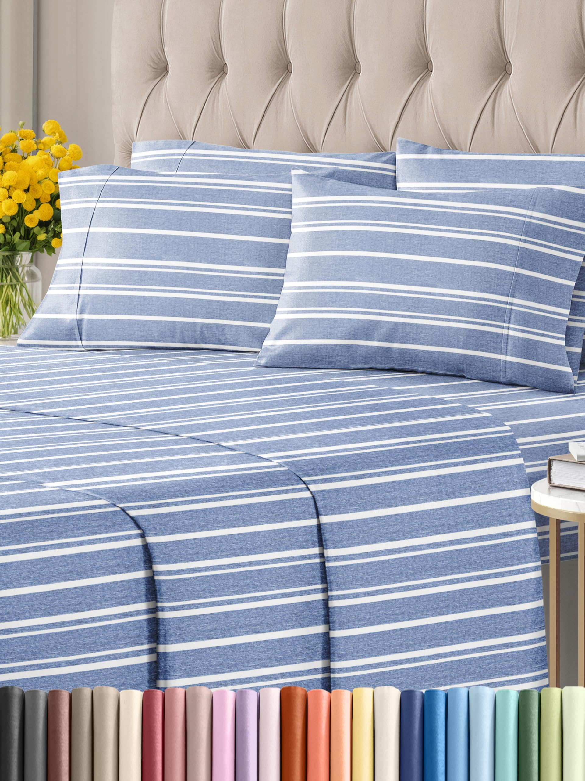 King 6 Piece Sheet Set - Breathable & Cooling Bed Sheets - Hotel Luxury Bed Sheets for Women, Men, Kids & Teens - Comfy Bedding with Deep Pockets & Easy Fit - Soft and Wrinkle Free - King White Sheets