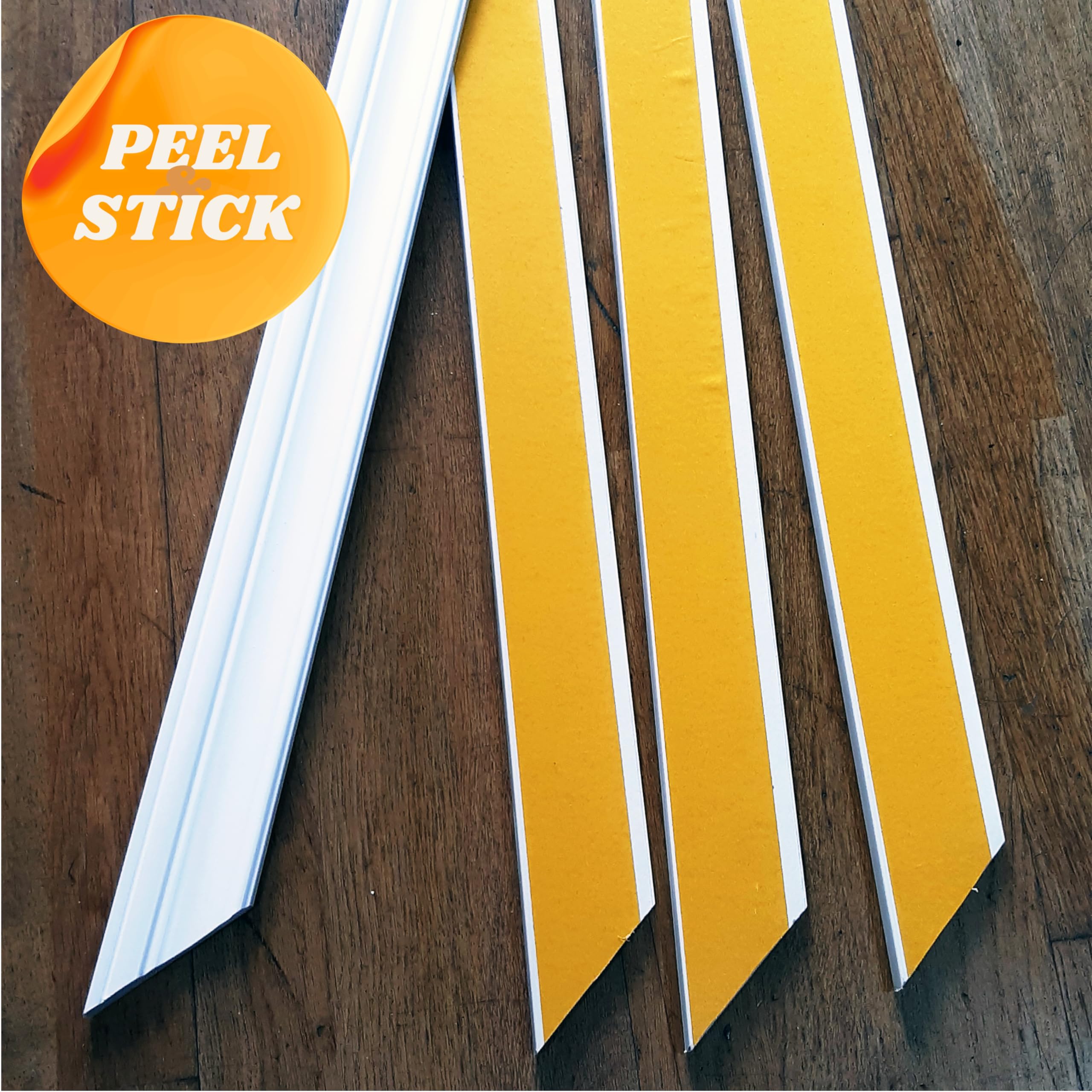 Pre-Cut 2.3'' Modern Mouldings Wainscoting Set - Resistant Wall Panel - Peel&Stick, Customisable Wall Covering Board and Battens