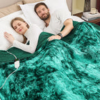 Manta Elétrica Aquecida OCTROT - Manta de Aquecimento em Sherpa de Lã para Sofá, Manta de Aquecimento de Pelo Sintético para Colo com Temporizador de 5 Posições e 10 Níveis de Aquecimento, Certificação ETL&FCC, para Adultos