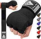 RDX Gel Boxing Hand Wraps Inner Gloves Men Women, Quick 100cm Long Wrist Straps, Elasticated Padded Fist Under Mitts Protection, Muay Thai MMA Kickboxing Martial Arts Punching Training Bandages