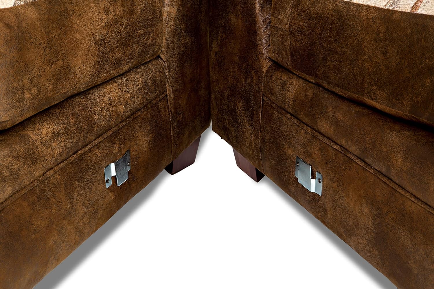 American Furniture Classics Model Wild Horses Two Piece Sofa sectional Pinto Brown