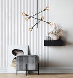 کاغذ دیواری NEWROOM بدون بافت - چسب دیوار - آسان برای جدا کردن - پانل‌های چوبی سفید خاکستری کم‌رنگ - 21 اینچ در 32.97 فوت (57.5 فوت مربع) - ساخت آلمان