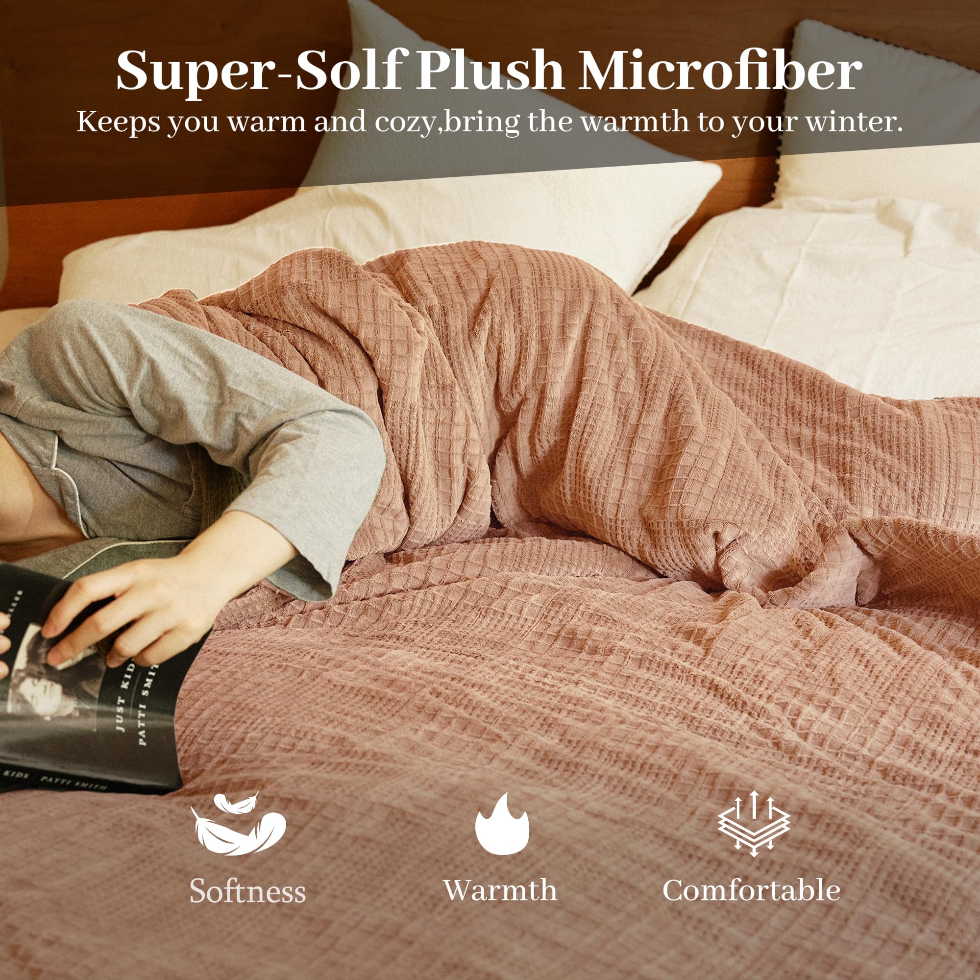 Verwarmd deken elektrisch deken plaid 50''X60'' - verwarmingsdeken met 6 warmtestanden - 2-10 uur automatische uitschakeling, ETL gecertificeerd, wasmachinebestendig (zwart)