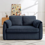 Eafurn 3 in 1 Convertible Pull Out Sleeper Sofa Couch Bed Queen Size, Corduroy Pullout Lounge Loveseat RV Sofa&Couches Sofabed with Soft Pillows Armrest,Side Pockers for Living Room Apartment