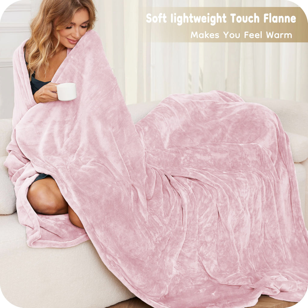 Elektrisch verwarmd deken 72" x 84" volledige maat flanellen stof met 4 verwarmingsniveaus & 10 uur automatische uitschakeling, ademend warm en wasbaar voor zacht en bed - lichtgrijs