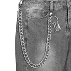 Girinme Portefeuille - Ceinture Chaîne Porte-Clés Accessoire Jeans Hip Hop Punk pour Femmes & Hommes