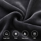 Elektrisch verwarmd deken 72" x 84" volledige maat flanellen stof met 4 verwarmingsniveaus & 10 uur automatische uitschakeling, ademend warm en wasbaar voor zacht en bed - lichtgrijs