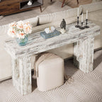 Tribesigns 63-дюймовый длинный консольный стол, деревянный прямоугольный стол за диваном, фермерский стол для прихожей, коридора, гостиной (натуральный)