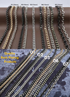 Chaîne de portefeuille newtro pour hommes femmes garçons filles, porte-clés long punk jean pantalon moto biker anneau porte-clés noir 24" (D06BK24)