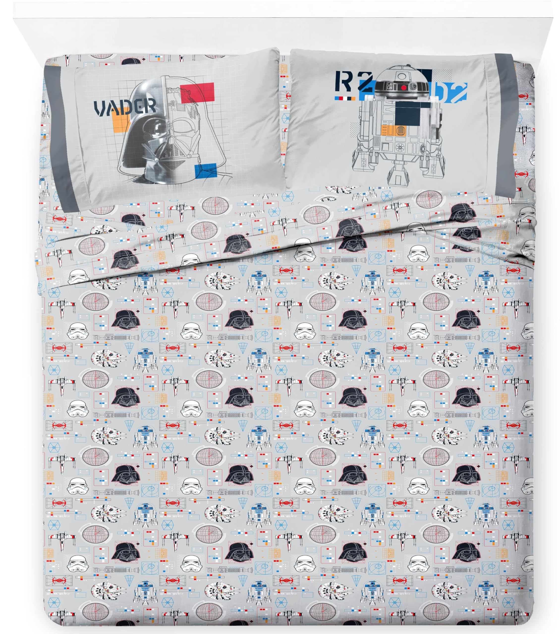 Jay Franco Kids Sheet Set with Fitted, Flat Sheets & Pillow Cover - Ultra-Soft Bedding with Pillowcase for Room Decor, Blue - Minecraft Creeper, 4 Piece Full