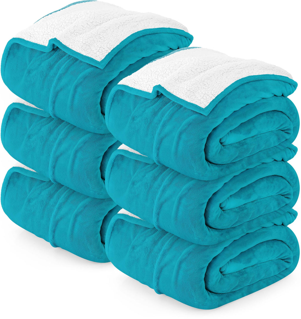 Utopia Bedding Sherpa Blanket Queen Size (Plum, 90x90 Inches) - Soft Lightweight Plush Fleece Reversible Blanket for Bed, Sofa, Couch, Camping and Travel