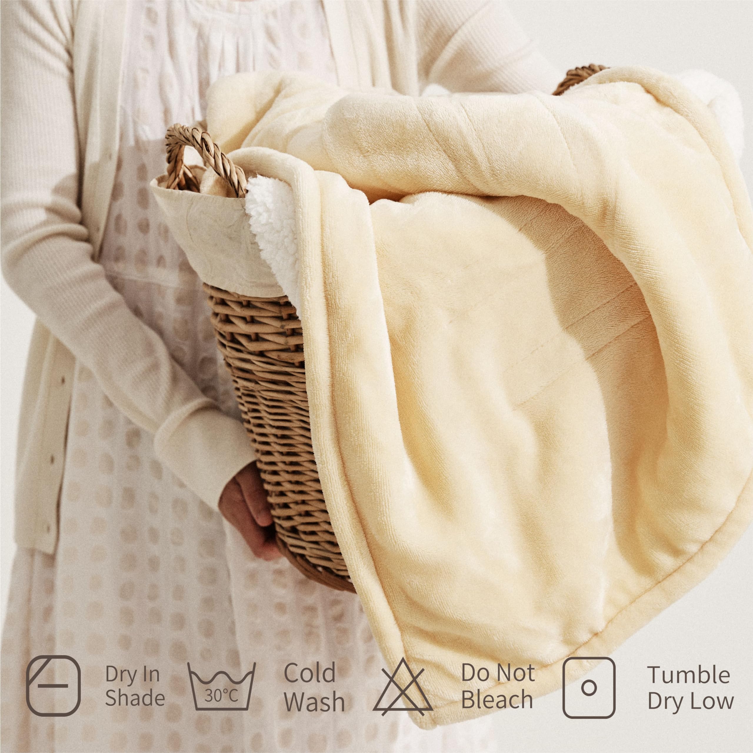 Opvarmet tæppe 50" x 60" - Opvarmet tæppe med 5 varmeniveauer og 3 timers automatisk slukning, maskinvaskbar, ETL &amp; FCC-certificering, overvarmebeskyttelse (Racoon) 