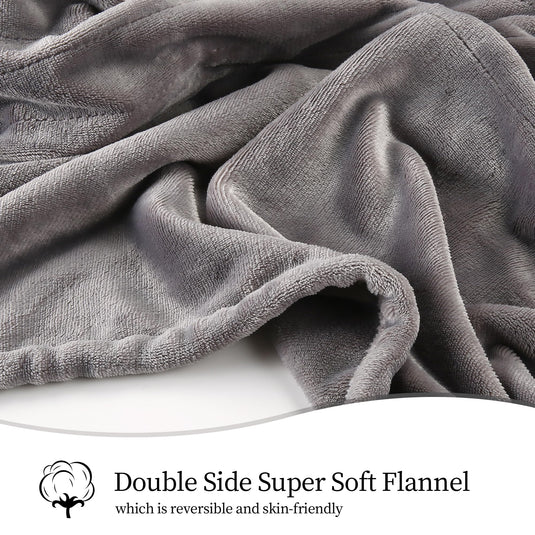 Heated Blanket Electric Blanket Full Size, Super Soft Cozy Upgraded Flannel Heating Blanket with 6 Heating Levels & 1-10 Hours Auto Off, Fast Heating & Overheat Protection, 72" x 84", Dark Gray