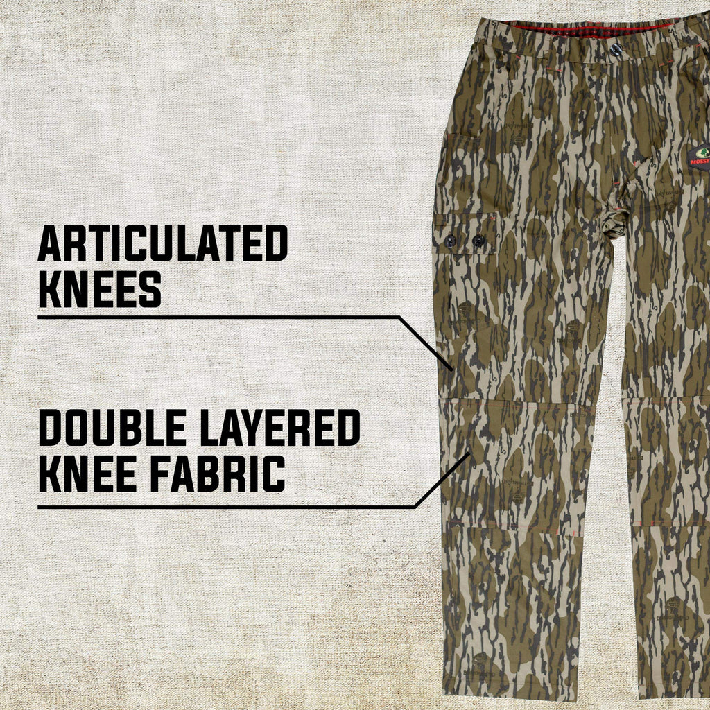 Mossy Oak Camo Lightweight Hunting Pants for Men Camouflage Clothing, Large, Bottomland