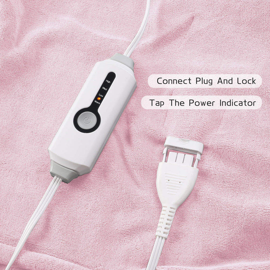 Coperta Elettrica Riscaldata 72"x84" Taglia Completa, Morbido Pile di Corallo con 4 Livelli di Riscaldamento e Spegnimento Automatico dopo 10 Ore, Lavabile in Lavatrice, Tessuto Morbido e Accogliente per la Casa, Grigio Scuro