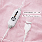 Coperta Elettrica Riscaldata 72"x84" Taglia Completa, Morbido Pile di Corallo con 4 Livelli di Riscaldamento e Spegnimento Automatico dopo 10 Ore, Lavabile in Lavatrice, Tessuto Morbido e Accogliente per la Casa, Grigio Scuro