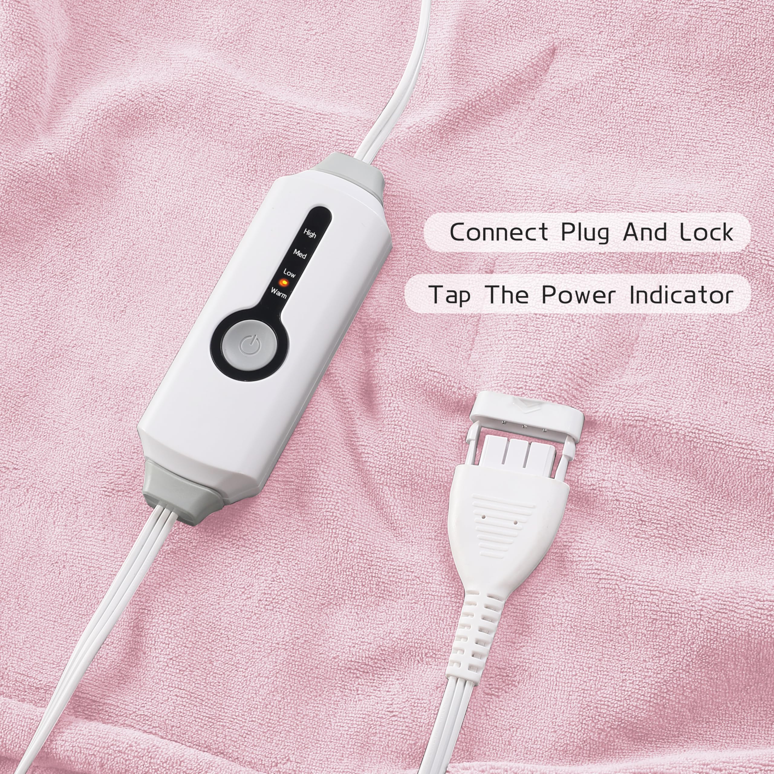 Coperta Elettrica Riscaldata 72"x84" Taglia Completa, Morbido Pile di Corallo con 4 Livelli di Riscaldamento e Spegnimento Automatico dopo 10 Ore, Lavabile in Lavatrice, Tessuto Morbido e Accogliente per la Casa, Grigio Scuro