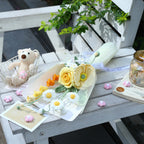 Crochet Flower Pot Forget-me-not Pink Thank You Crochet Gifts for Women Coworker Graduation & Mother's Day Gift Pink Crochet Potted Flower for Women Teacher| Handmade Knitted Potted Plant