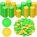 120 PCS Gold Coins, 1.4 in Plastic Gold Coins, 0.08 in Thick Fake Coins Pirate Coins Tokens Play Coins for Kids, Pirate Treasure Classroom Reward Adventure Theme Party Supplies for Pirate Party