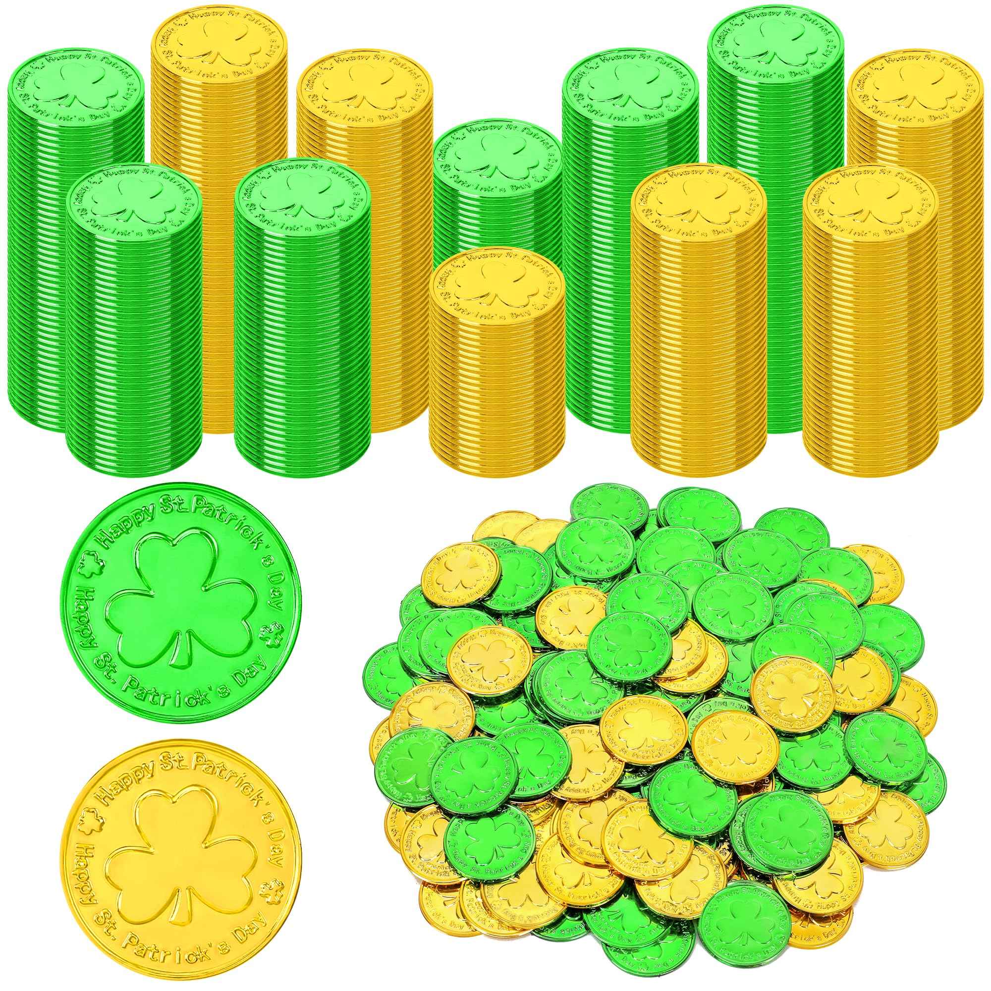 120 PCS Gold Coins, 1.4 in Plastic Gold Coins, 0.08 in Thick Fake Coins Pirate Coins Tokens Play Coins for Kids, Pirate Treasure Classroom Reward Adventure Theme Party Supplies for Pirate Party