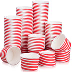 TYPTOP Ice Cream Cups - 100 Pack Ice Cream Sundae Cups, Frozen Yogurt Dessert Cups