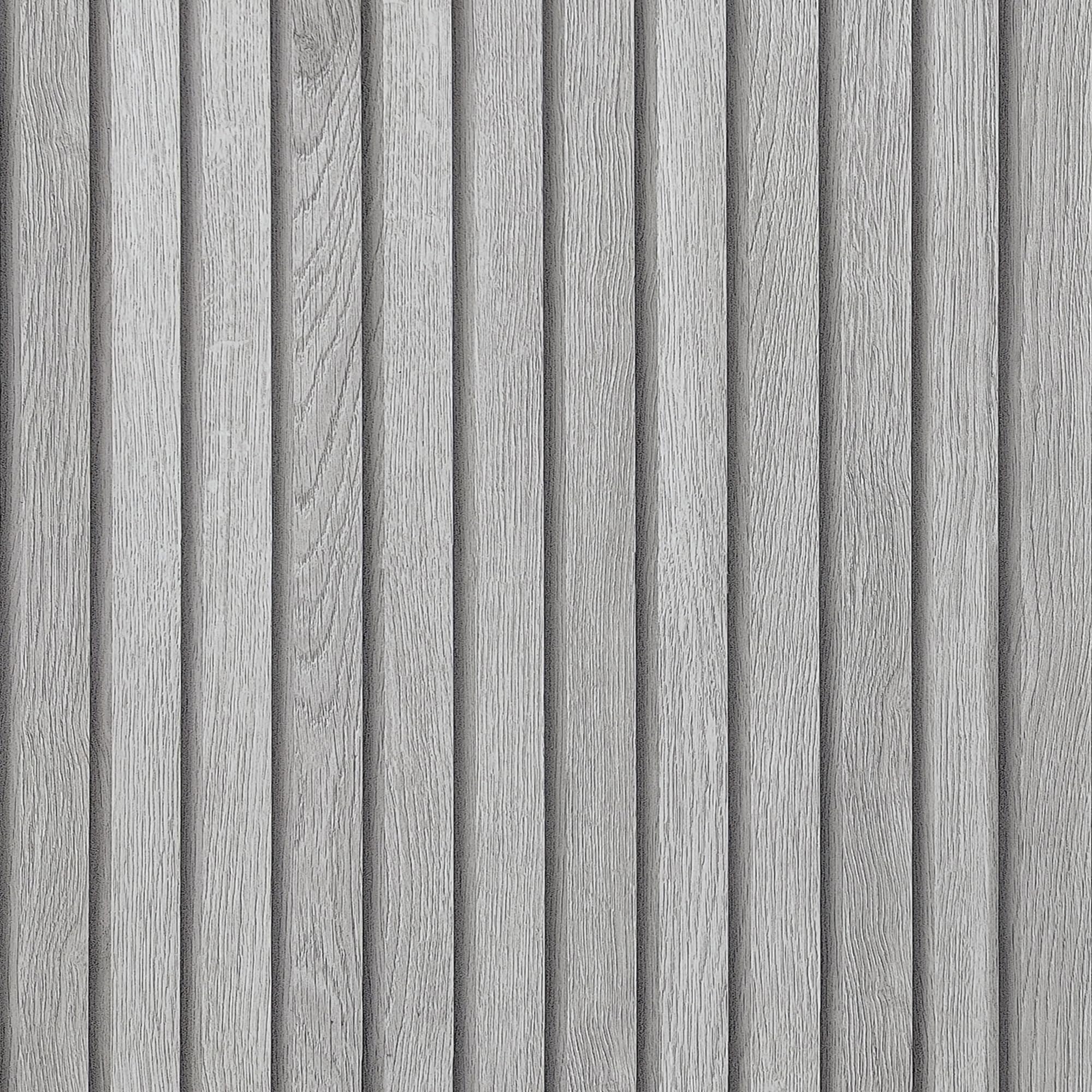 کاغذ دیواری چوبی راه‌راه کرم سفید خاکستری 16"×118" JSEVEM سه‌بعدی، قابل جدا شدن و چسباندن، ضدآب، کاغذ تماس چوبی با نوار خاکستری، وینیل خودچسب برای دیوارها، کابینت‌ها، کانتر آشپزخانه