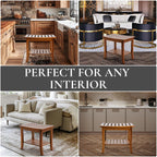 Teak Shower Bench with Storage Shelf, Shower Stool for Inside Shower, Waterproof Shower Bench Seat, Shower Chair for Inside Shower, Wood Bench, Bathroom Bench, Wooden Stool for Adults Sitting