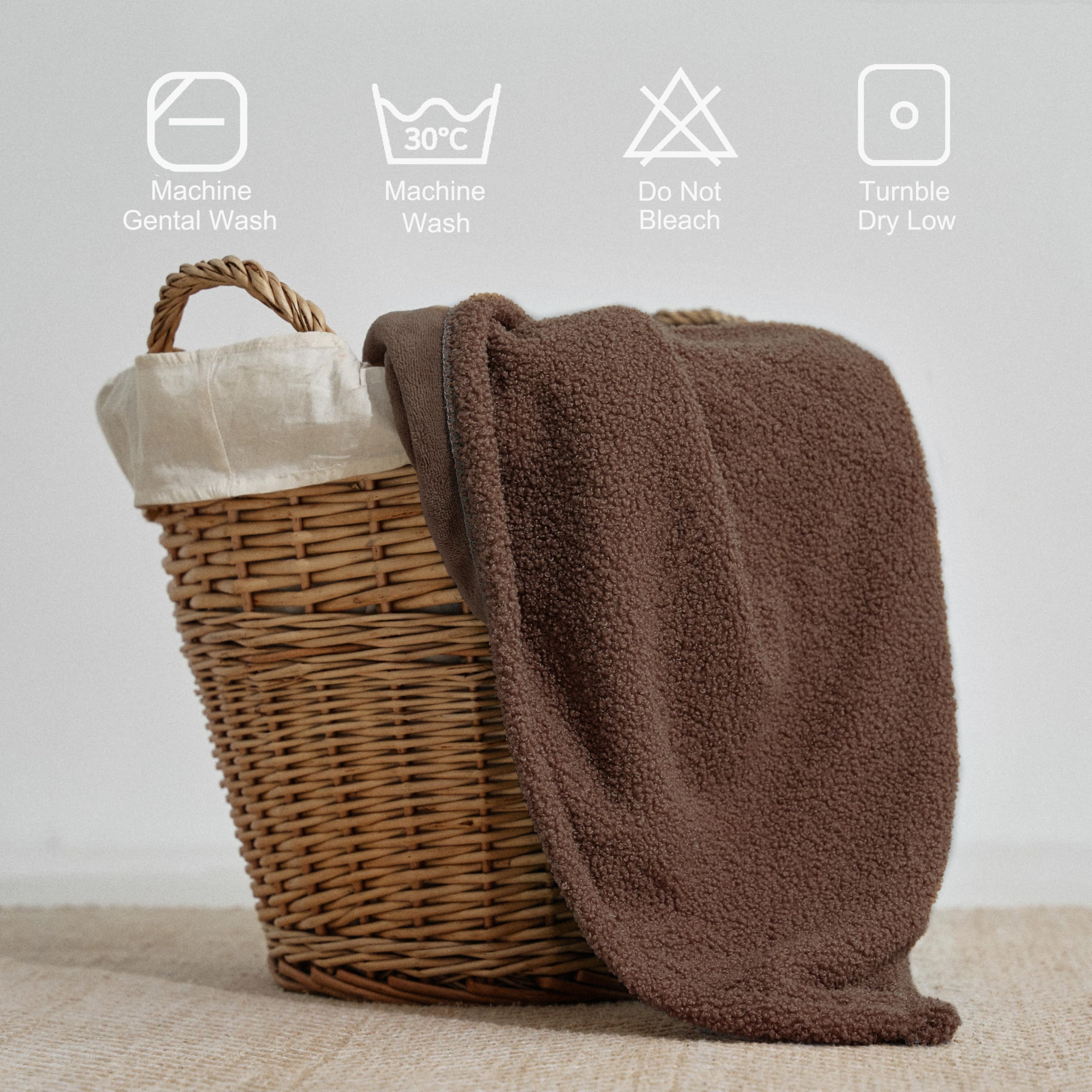 Opvarmet tæppe 50" x 60" - Opvarmet tæppe med 5 varmeniveauer og 3 timers automatisk slukning, maskinvaskbar, ETL &amp; FCC-certificering, overvarmebeskyttelse (Racoon) 