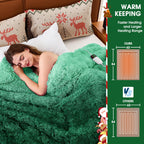 Elektrische Heizdecke mit Kunstpelz, Größe mit flauschigem Sherpa-Rücken, wärmende Plüschdecke Geschenk, weiche Heizdecken mit 10 Wärmeeinstellungen, 5 Zeiteinstellungen, ETL 50"x60", Anthrazitgrau