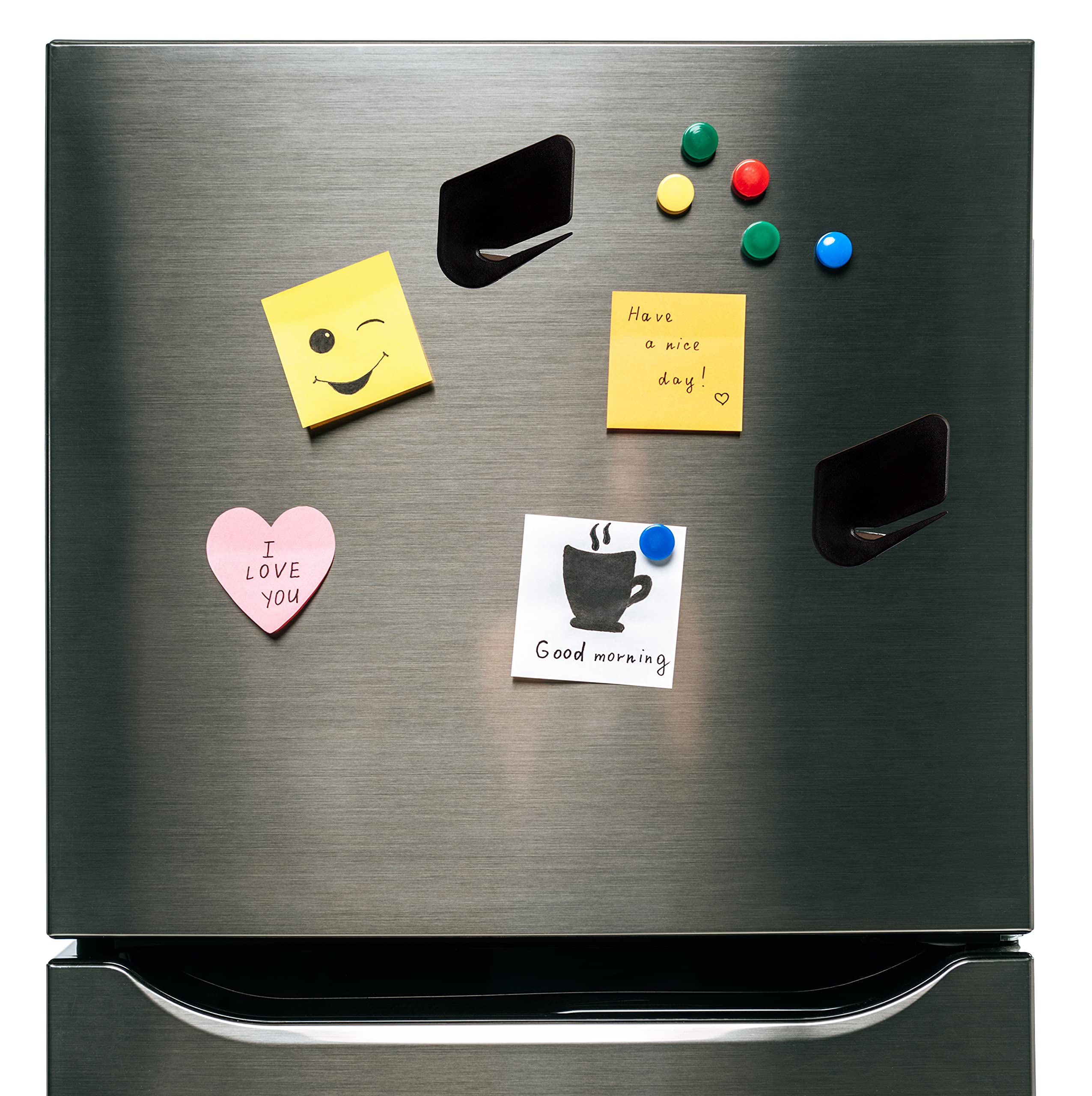 Magnetisk brevåbner til kuverter, 3 stk., kuvertåbner skærer, poståbner klinge med magnet, brevåbner til kvinder, kuvertskærer (sort)