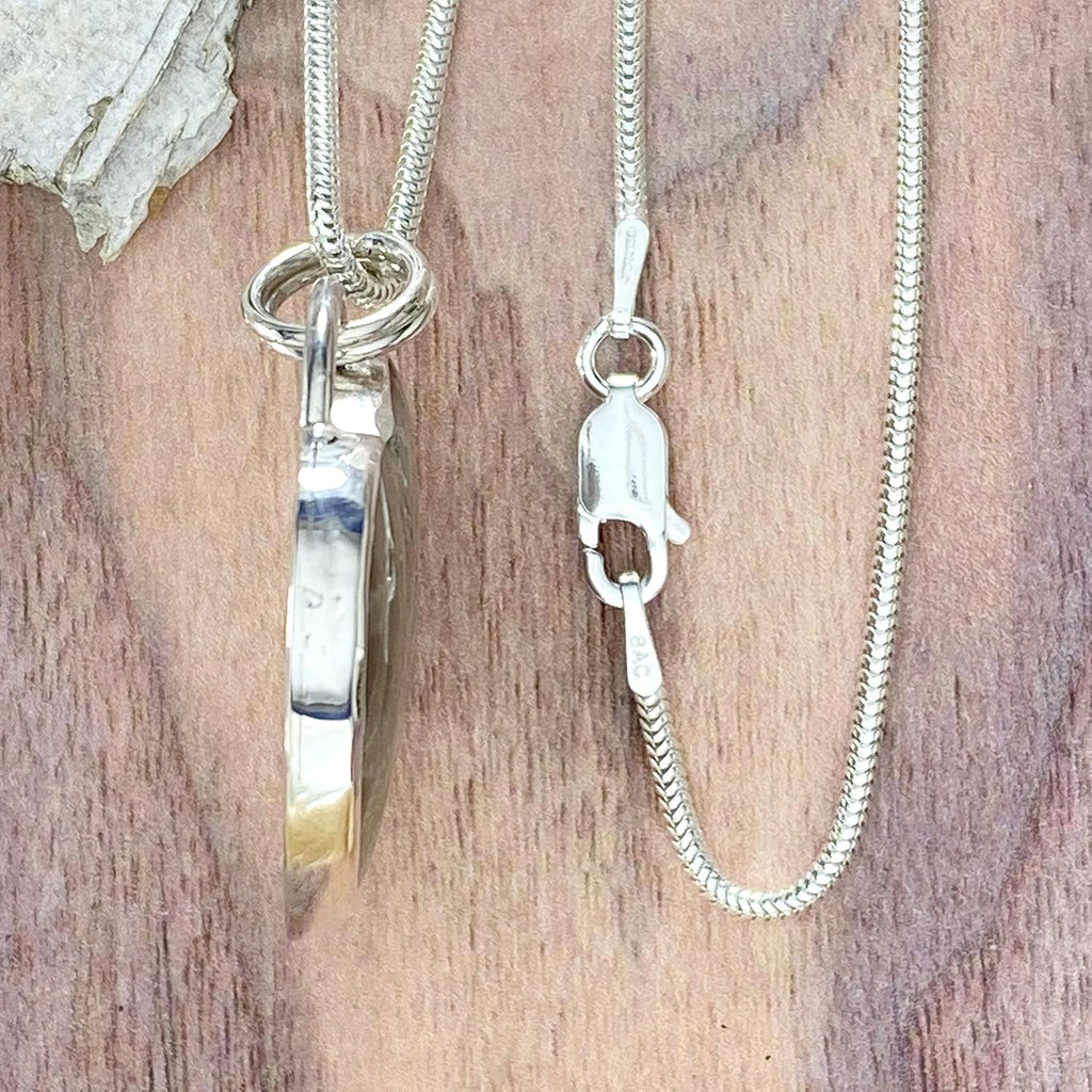 Petoskey Stone Heart Pendant Necklace