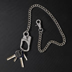 Ahiller Biker Wallet Chain, Heavy Duty Pocket Chain with Lockable Carabiner, Men Chains for Keys, Jeans, Pants, Purse and Handbag（QK-Silver-1PCS） - Grand Goldman