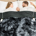 Manta Elétrica Aquecida OCTROT - Manta de Aquecimento em Sherpa de Lã para Sofá, Manta de Aquecimento de Pelo Sintético para Colo com Temporizador de 5 Posições e 10 Níveis de Aquecimento, Certificação ETL&FCC, para Adultos