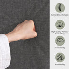 Convertible Futon Sofa Bed,71" Memory Foam Futon Couch,Detachable Cushion,Adjustable Backrest & Armrest,Linen Modern Loveseat Sleeper Recliner for Living Room,Office,Apartment,Medium Grey