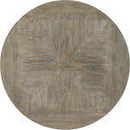 Powell Pewter Metal and Rustic Wood Side Table Franklin Dining